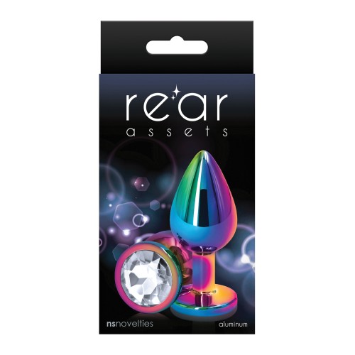 Rear Assets Multicolor Medium Clear Anal Toy