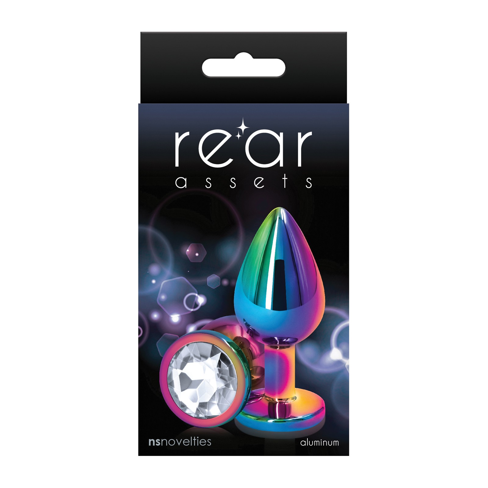 Rear Assets Multicolor Medium Clear Anal Toy