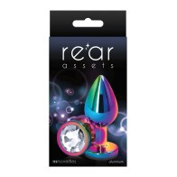 Rear Assets Multicolor Medium Clear Anal Toy