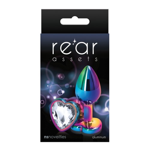 Rear Assets Multicolor Heart Small Clear Anal Toys