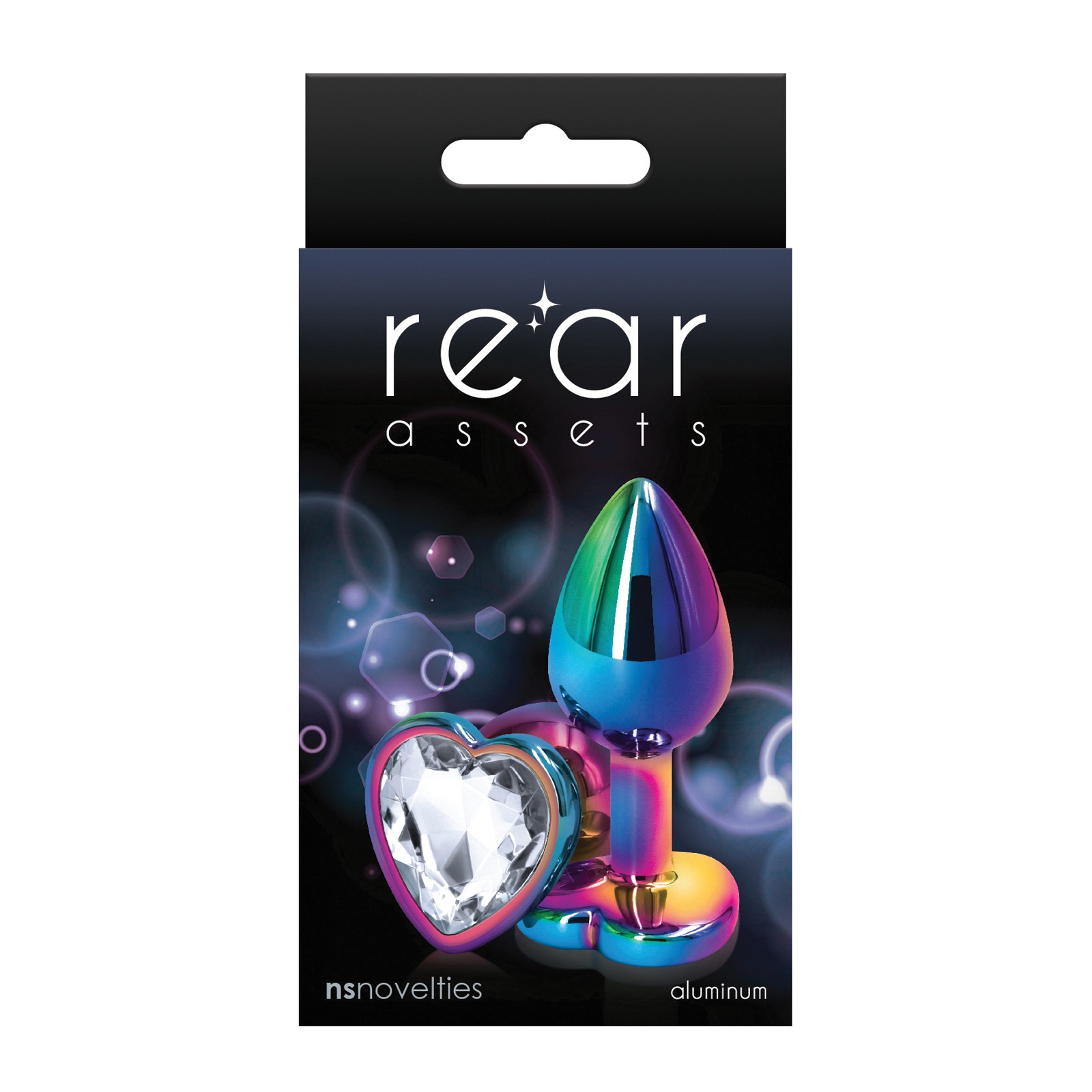 Rear Assets Multicolor Heart Small Clear Anal Toys