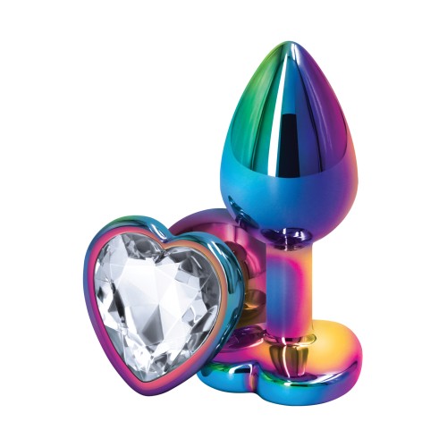 Rear Assets Multicolor Heart Small Clear Anal Toys