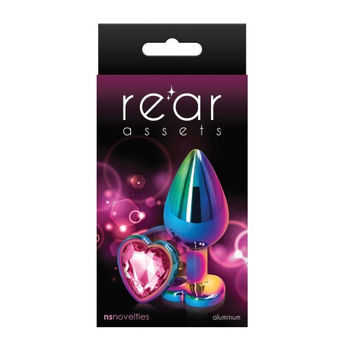 Anal Toys Multicolor Heart Medium - Rosa