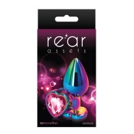 Anal Toys Multicolor Heart Medium - Rosa