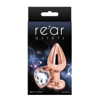 Anal Rose Gold Heart - Mediano