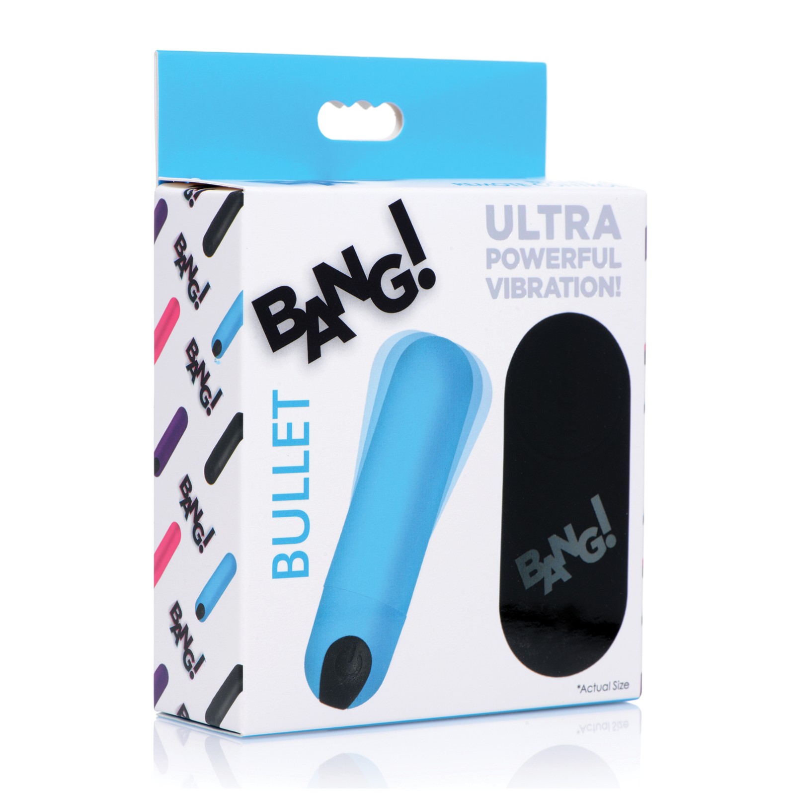 Bang! Vibrating Bullet with Remote Control - Blue