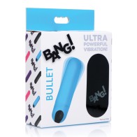 Bang! Vibrating Bullet with Remote Control - Blue