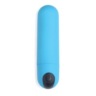 Bang! Vibrating Bullet with Remote Control - Blue