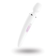 Satisfyer Wand-er Woman Blanco Cromo