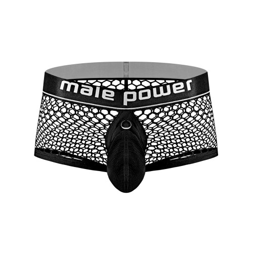 Cock Pit Fishnet Mini Cock Ring Short Black MD