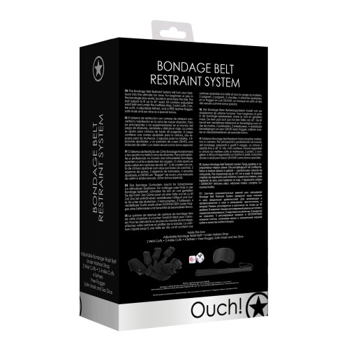 Shots Ouch Bondage Belt - Ultimate Restraint System