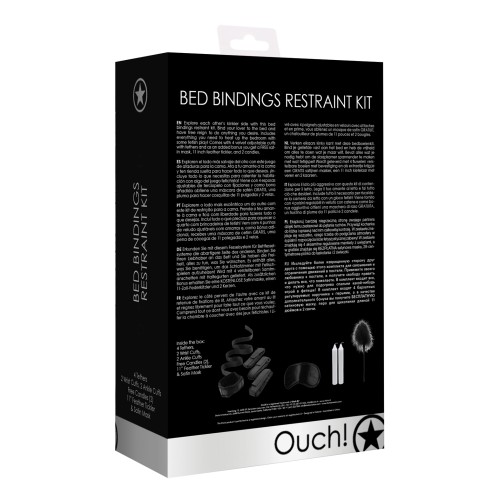 Ouch Shots Bed Binding Restraint Kit Black