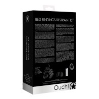 Ouch Shots Bed Binding Restraint Kit Black