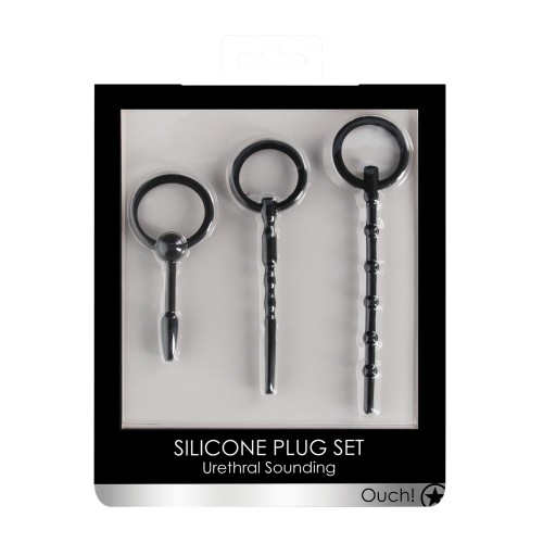 Shots Ouch Urethral Sounding Plug Set Black Online