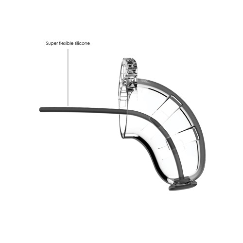 Copa Masculina Shots 3.5" con Sondeo Uretral de Silicona - Sensación Definitiva