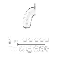 Shots Man Cage Silicone Urethral Sounding Clear