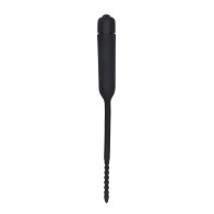 Plug de Sondeo Uretral con Punta con Perlas - Negro