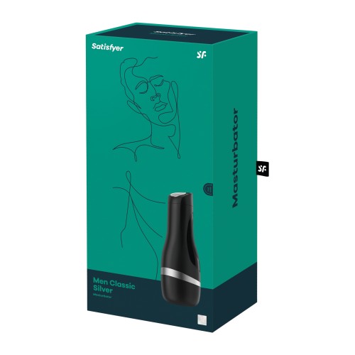 Satisfyer Men Classic - Negro/Plateado