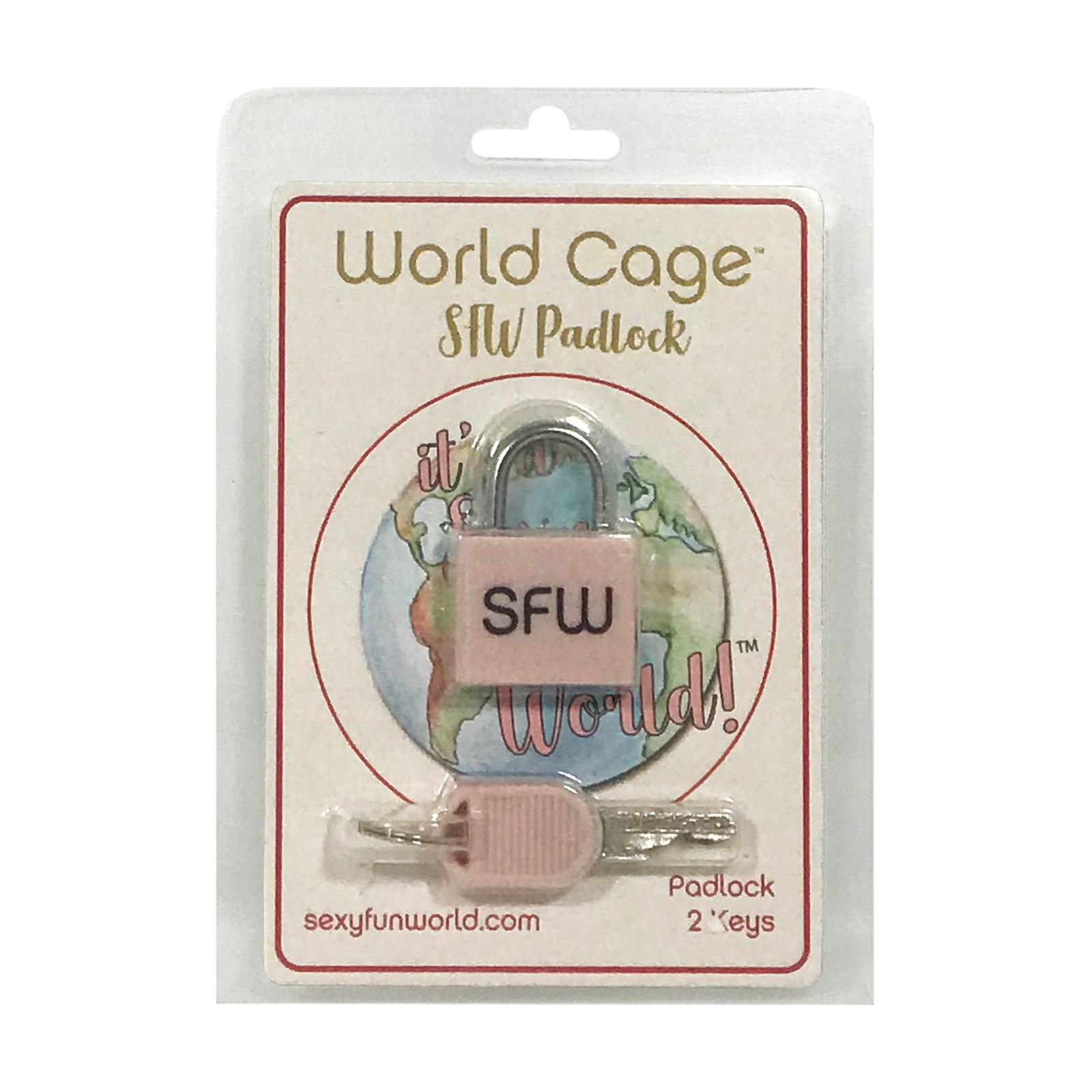 World Cage SFW Padlock 2 Keys