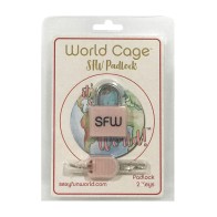 World Cage SFW Padlock 2 Keys