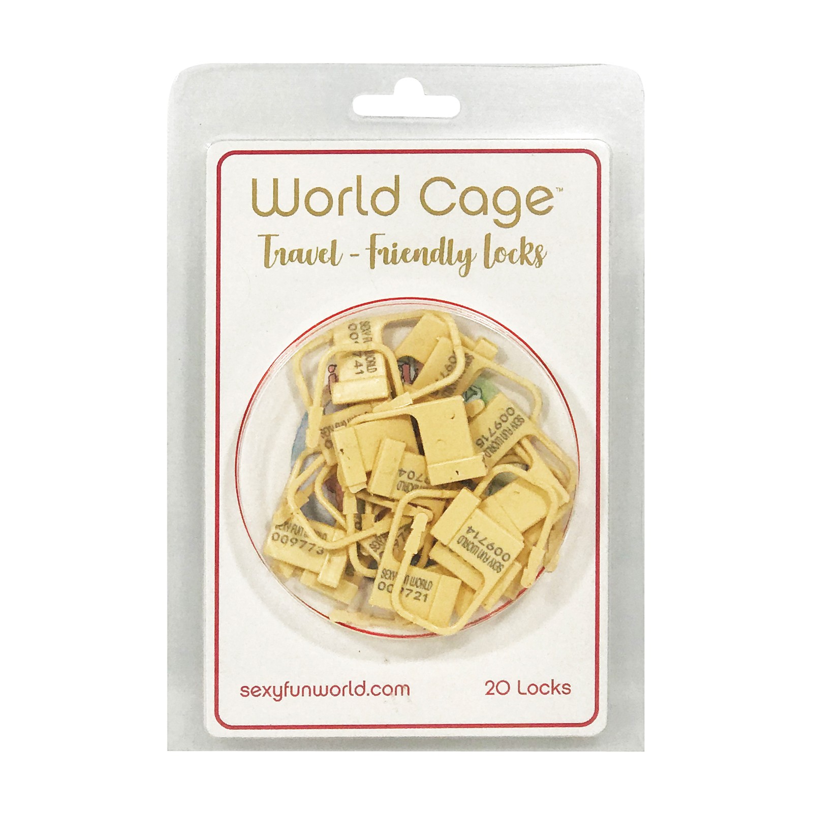 World Cage Travel Friendly Locks - 20 Pack