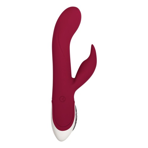 Evolved Inflatable Bunny Dual Stim Vibrator Burgundy