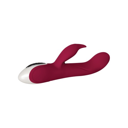 Evolved Inflatable Bunny Dual Stim Vibrator Burgundy