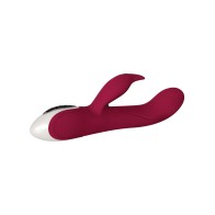 Evolved Inflatable Bunny Dual Stim Vibrator Burgundy