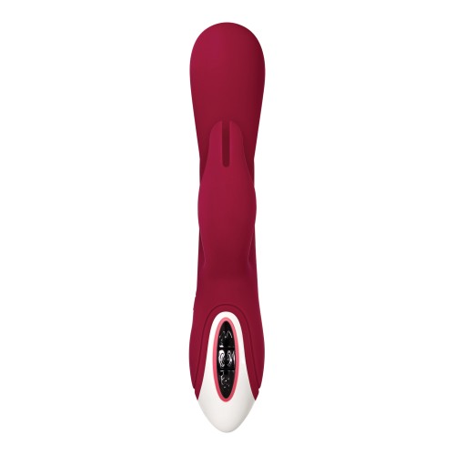 Evolved Inflatable Bunny Dual Stim Vibrator Burgundy