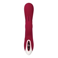 Evolved Inflatable Bunny Dual Stim Vibrator Burgundy