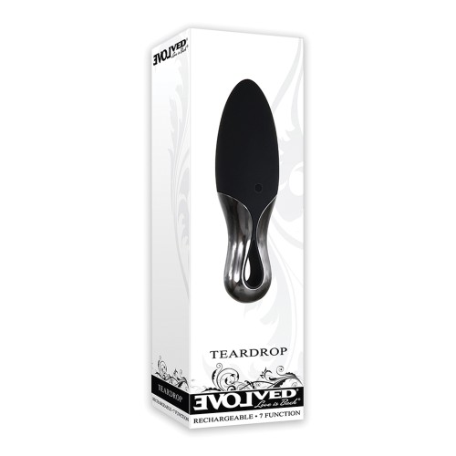 Vibrador Evolved Teardrop Negro Impermeable - Placer Compacto