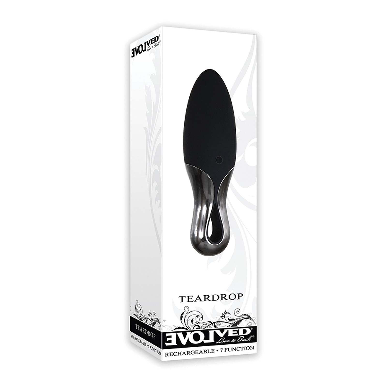 Evolved Teardrop Vibe Waterproof Black - Compact Pleasure