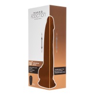 Naked Addiction 9" Thrusting Dong Caramel