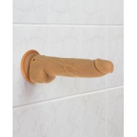 Naked Addiction 9" Thrusting Dong Caramel