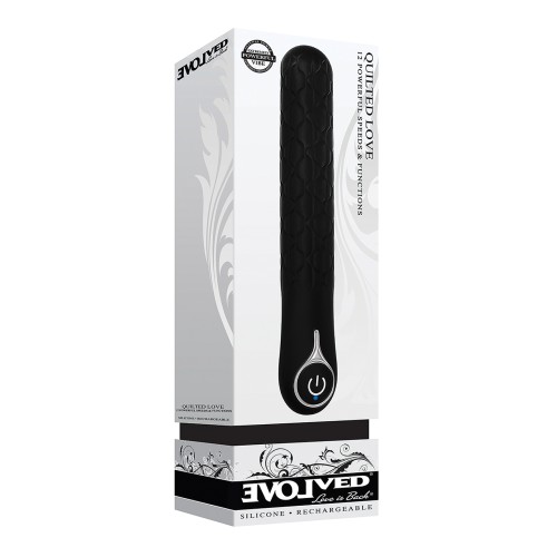 Evolved Quilted Love Vibrator - Rechargeable and Elegant