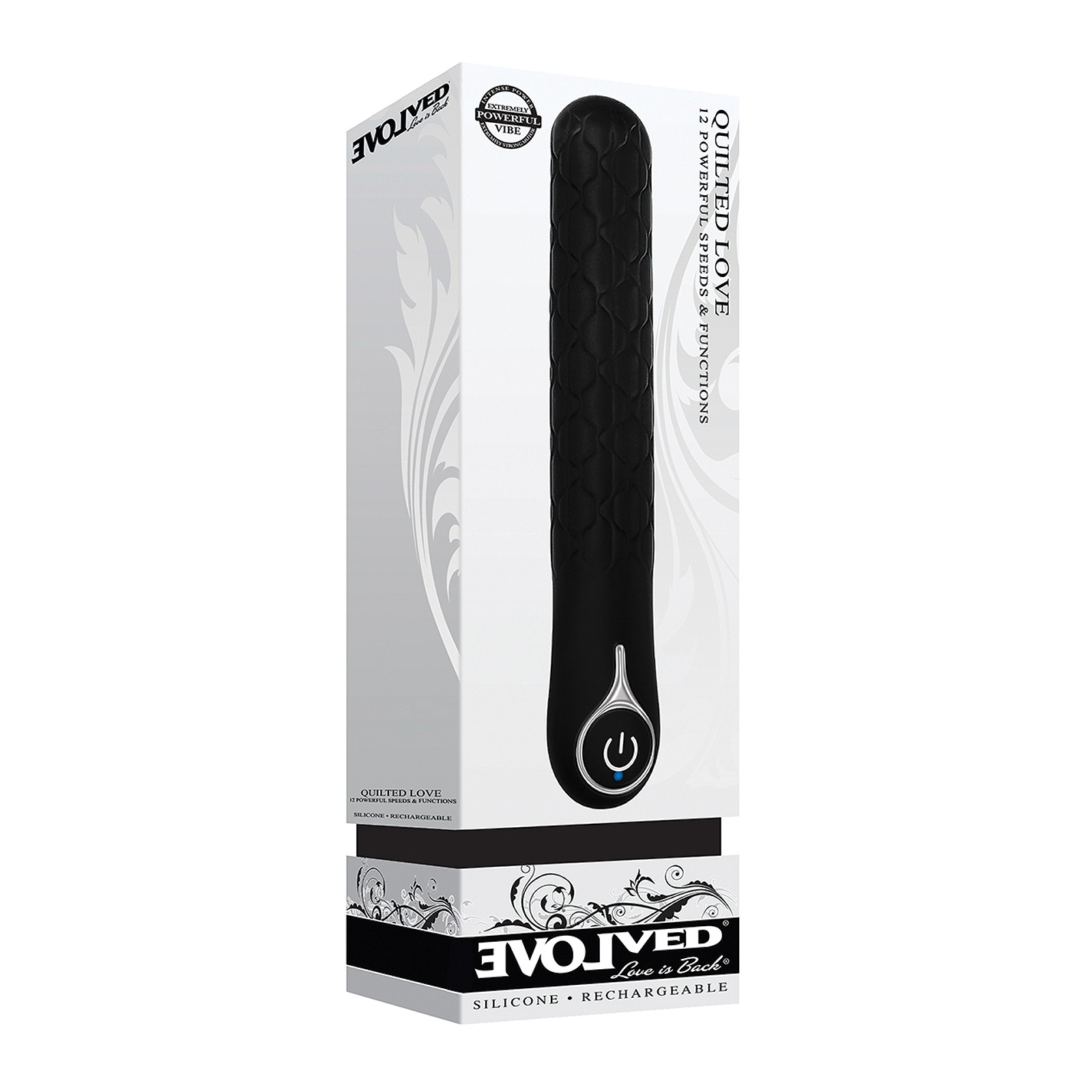 Evolved Quilted Love Vibrator - Rechargeable and Elegant