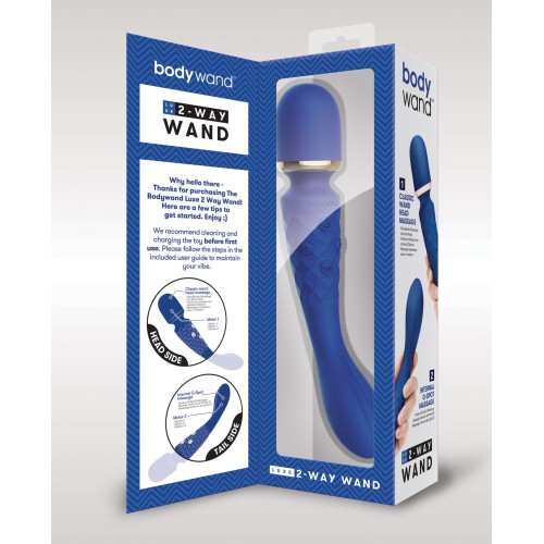 Bodywand Luxe 2-Way Wand Massager Blue