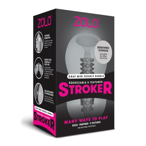 Stroker Mini Double Bubble ZOLO Gris