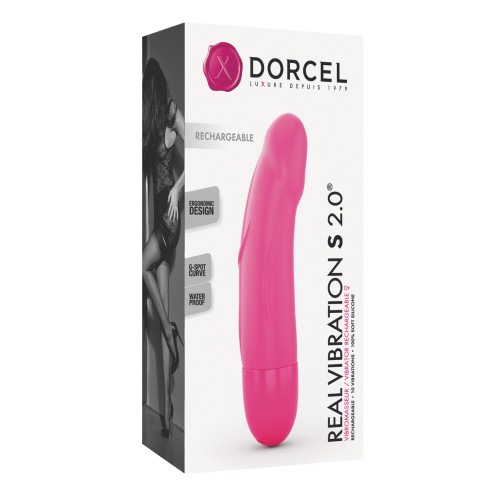 Dorcel Real Vibration S 6" Rechargeable Vibrator - Pink