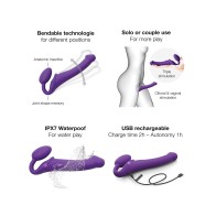 Strap on Me Vibrating Bendable Strapless Strap On Large Purple