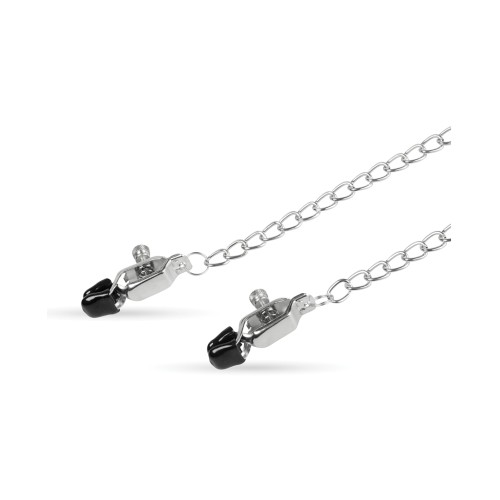 Easy Toys Big Nipple Clamps with Chain - Enhancing Pleasure