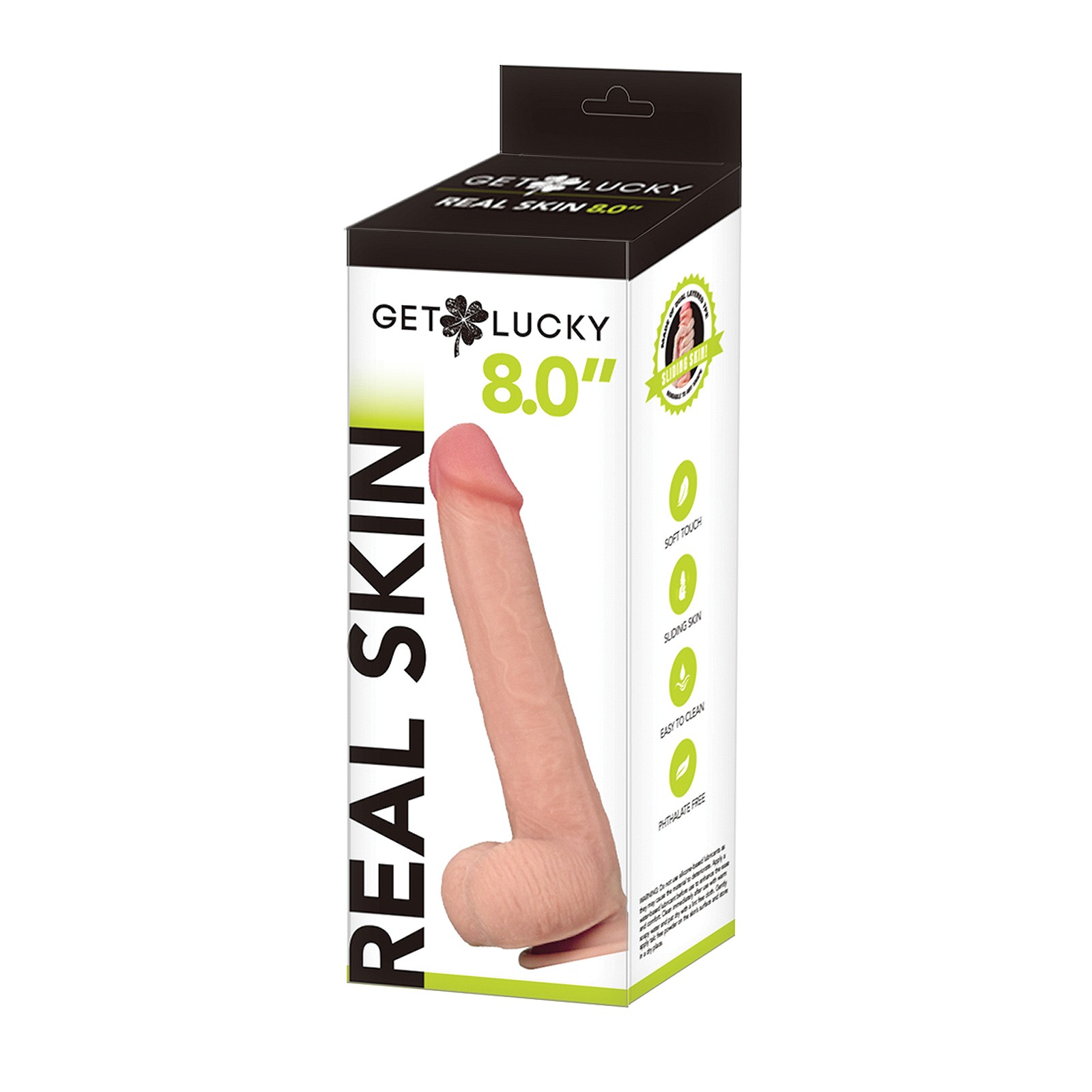 Get Lucky 8.0" Real Skin Series - Flesh