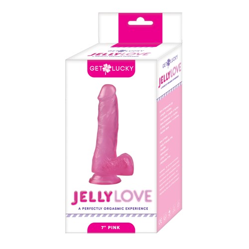 Get Lucky Dildo de 7" de la Serie Jelly