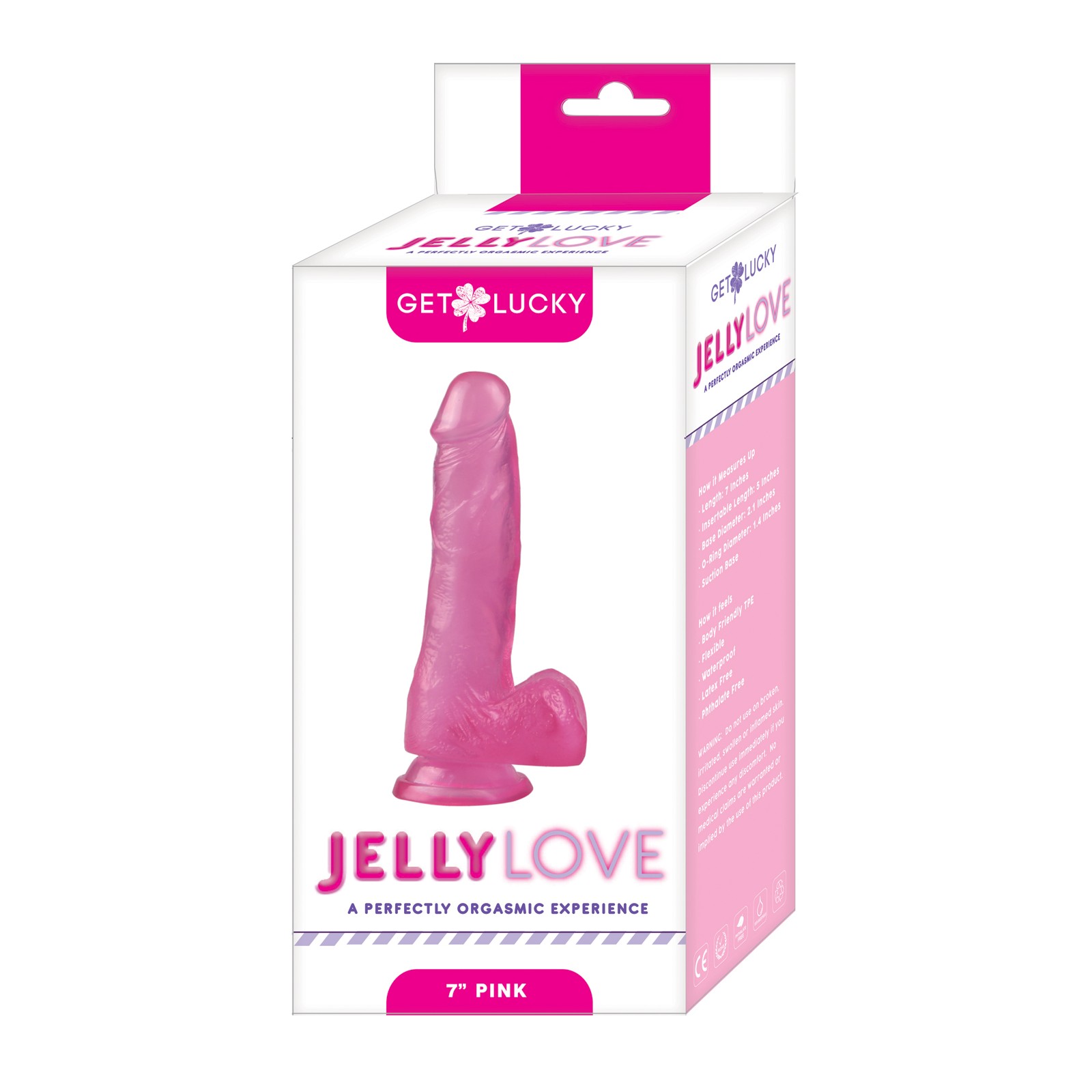 Get Lucky Dildo de 7" de la Serie Jelly