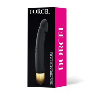 Dorcel Real Vibration M 8.6inch Rechargeable Vibrator - Black/Gold