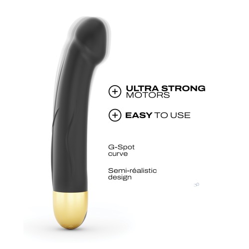 Vibrador Re cargable Dorcel Real Vibration M 8.6 pulgadas - Negro/Dorado