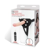 Realistic Vibrating Dildo with Strap-On Harness