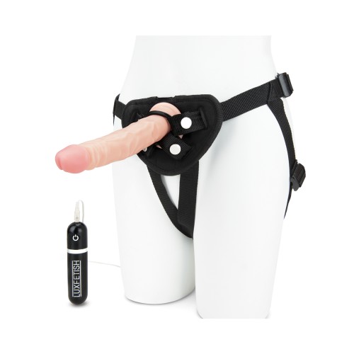 Realistic Vibrating Dildo with Strap-On Harness