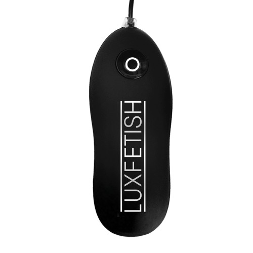 Lux Fetish Inflatable Vibrating Butt Plug Black