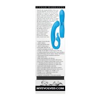 Vibrador Evolved Sea Breeze Bunny Dual Stim - Azul